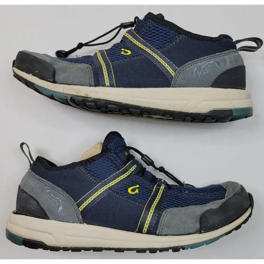 Olukai Kai'l Trainers Men's Size 8 Blue Yellow Mesh Trail Running Shoes Sneakers